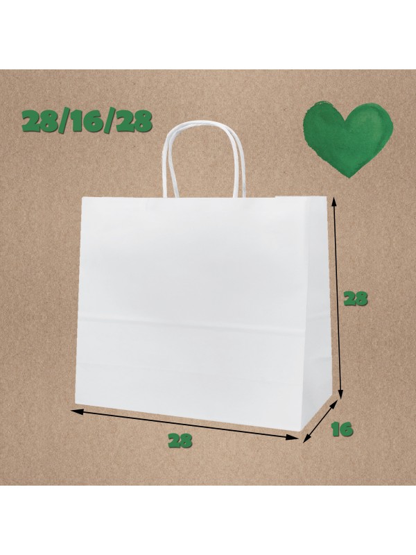 Bela vrečka 28/16/28 250kos